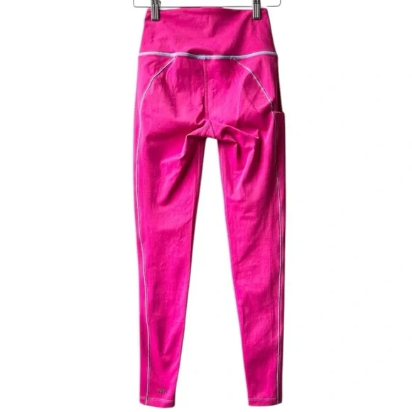 SPLITS59 Tread Highwaist Techflex 7/8 Legging Dragonfruit Pink Sz S